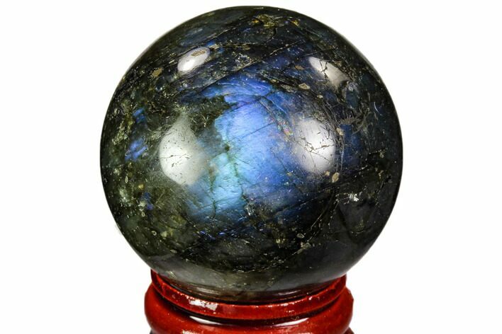Flashy, Polished Labradorite Sphere - Madagascar #105757